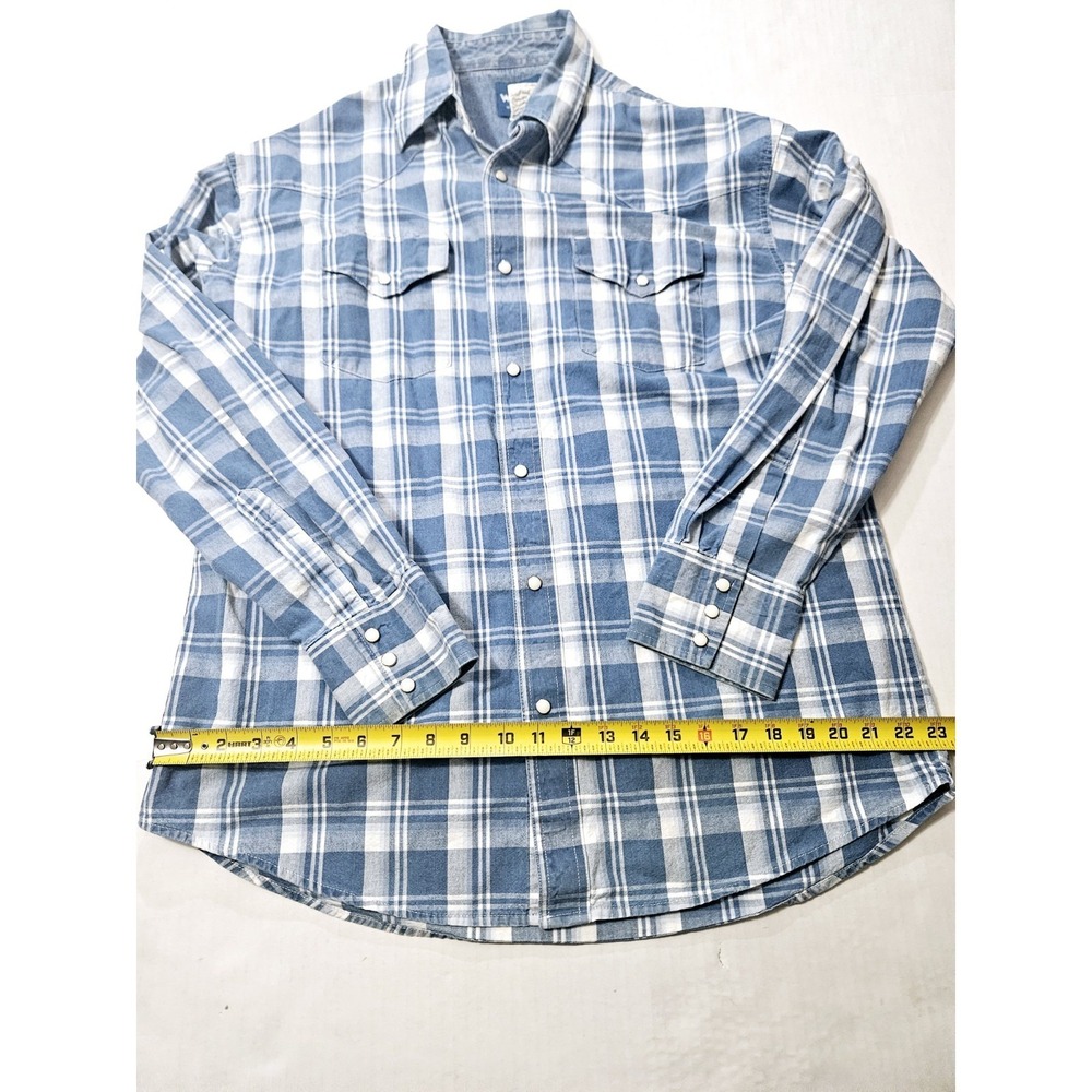 Wrangler Western Shirt Men's Button Up Long Sleeved Size Large - Picture 5 of 10